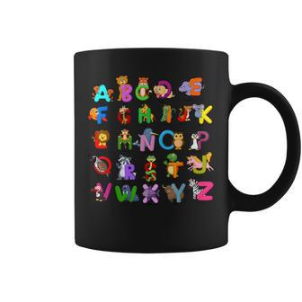 Animals Alphabet Back To School Cute First Day Of School Coffee Mug | Mazezy