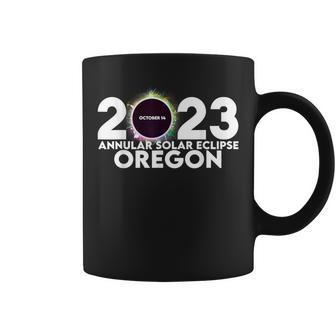 Annular Solar Eclipse Oregon 2023 Coffee Mug | Mazezy