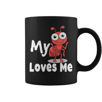 Ant Lovers_My Aunt Loves Me Family For Nephew & Niece Coffee Mug - Seseable