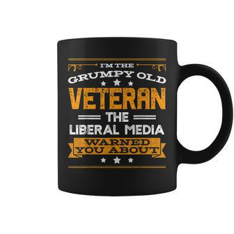 Anti Liberal Republican Conservative Grumpy Old Man Veteran Gift For Mens Coffee Mug | Mazezy