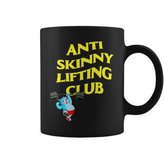 Anti Skinny Lifting Club Weightlifting Bodybuilding Fitness Coffee Mug | Mazezy