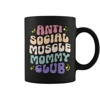 Anti Social Muscle Mommy Club Groovy Pump Cover Coffee Mug - Monsterry DE