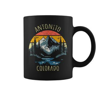 Antonito Colorado Usa Retro Mountain Vintage Style Coffee Mug | Mazezy