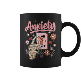 Anxiety On Switch On Off Mental Health Awareness Coffee Mug - Seseable