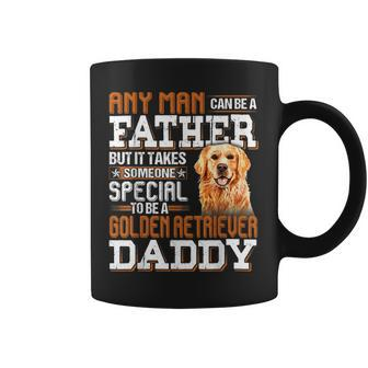 Any Man Can Become A Father Special Golden Retriever Daddy Coffee Mug | Mazezy