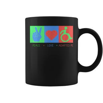 Ape Teacher Peace Love Adapted Pe Coffee Mug | Mazezy