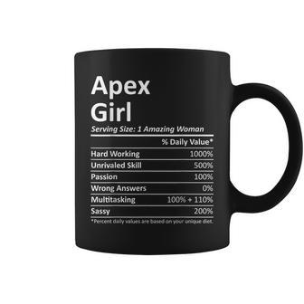 Apex Girl Nc North Carolina Funny City Home Roots Usa Gift Usa Funny Gifts Coffee Mug | Mazezy