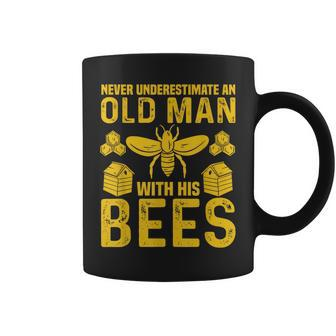 Apiary Bee Keeper An Old Man With His Bees Beekeeping Coffee Mug | Mazezy
