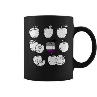 Apple Picking Asexual Lgbt-Q Retro Pride Flag Fruit Coffee Mug | Mazezy