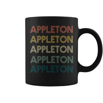 Appleton Wisconsin Pride Vintage State Wi Retro 70S Coffee Mug | Mazezy