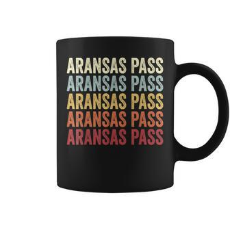 Aransas-Pass Texas Aransas-Pass Tx Retro Vintage Text Coffee Mug | Mazezy