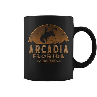 Arcadia Florida Fl Rodeo Cowboy Coffee Mug | Mazezy