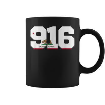Area Code 916 Sacramento California Coffee Mug | Mazezy