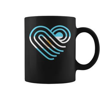Argentina Sun Of May Heart Argentinian Pride Argentina Flag Coffee Mug | Mazezy