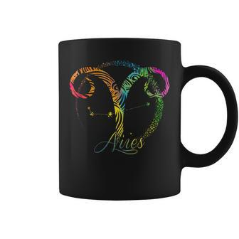 Aries Zodiac Sign March April Birthday Gift Horoscope Coffee Mug | Mazezy