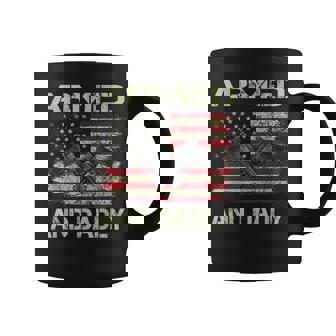 Armed And Dadly Funny Deadly Father For Fathers Day Coffee Mug - Thegiftio UK