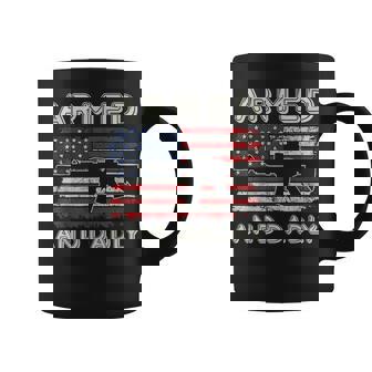 Armed And Dadly Funny Deadly Father Gift For Fathers Day Coffee Mug - Thegiftio UK