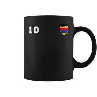Armenia Number 10 Soccer Flag Football Yerevan Coffee Mug | Mazezy AU