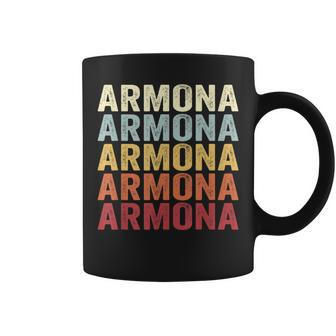 Armona California Armona Ca Retro Vintage Text Coffee Mug | Mazezy