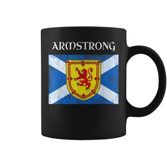 Armstrong Scottish Clan Name Gift Scotland Flag Festival Armstrong Funny Gifts Coffee Mug | Mazezy