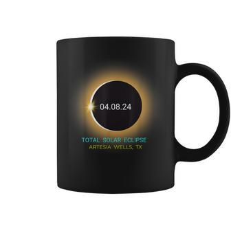 Artesia Wells Tx Total Solar Eclipse 040824 Texas Souvenir Coffee Mug | Mazezy