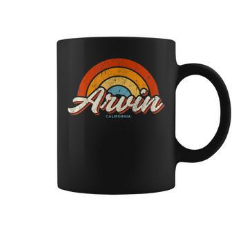 Arvin California Ca Vintage Rainbow Retro 70S Coffee Mug | Mazezy