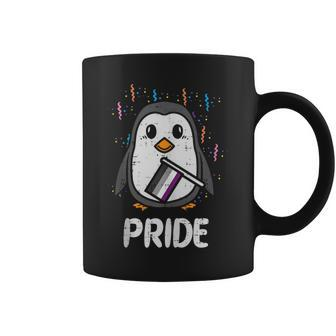 Asexual Flag Penguin Lgbt Ace Pride Stuff Animal Coffee Mug | Mazezy