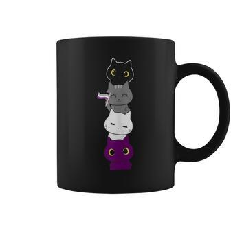Asexuality Flag Animal Cat Ace Pride Demisexual Asexual Coffee Mug | Mazezy