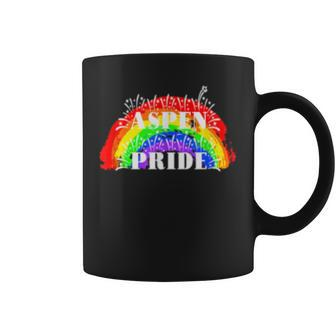 Aspen Pride Rainbow For Gay Pride Coffee Mug | Mazezy