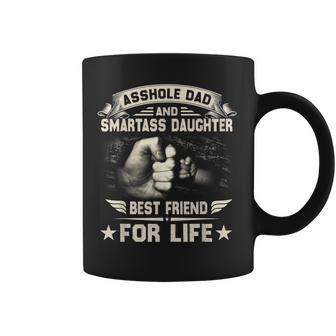 Asshole Dad And Smartass Daughter- Fathers Day Coffee Mug | Mazezy