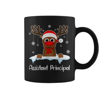Assistant Principal Squad Reindeer Santa Hat Christmas Party Coffee Mug - Monsterry