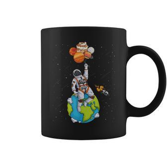 Astronaut Planets Outer Space Man Solar System Coffee Mug - Seseable