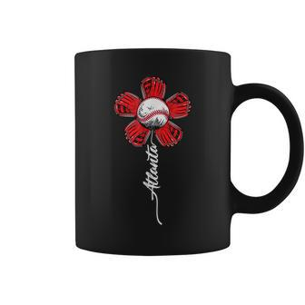 Atlanta Colorful Baseball Flower Souvenir I Love Atlanta Coffee Mug | Mazezy CA