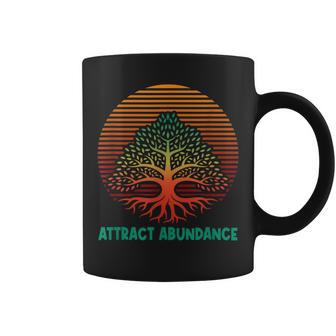 Attract Abundance Positive Quotes Kindness Coffee Mug | Mazezy