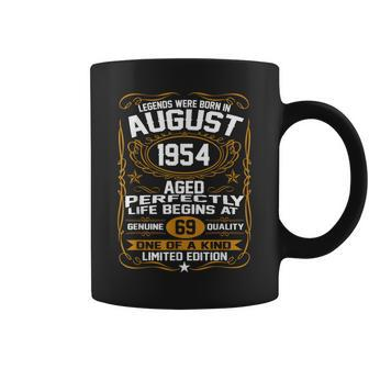 August 1954 69Th Birthday 69 Year Old Coffee Mug - Seseable