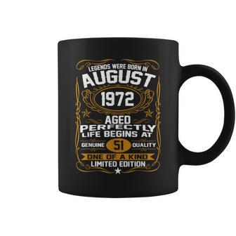 August 1972 51St Birthday 51 Year Old Coffee Mug - Seseable
