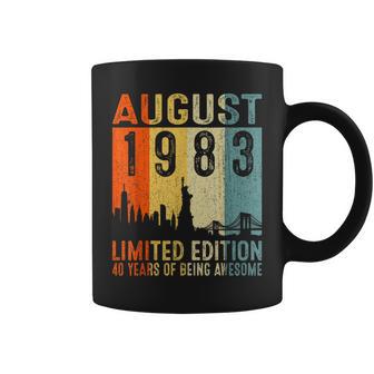 August 1983 Limited Edition 40 Years Of Being Awesome Coffee Mug - Monsterry AU