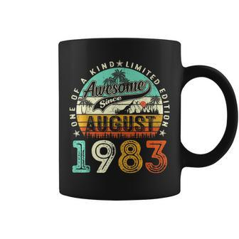 August 1983 Vintage 40 Years Old Retro 40Th Birthday Gifts 40Th Birthday Funny Gifts Coffee Mug | Mazezy