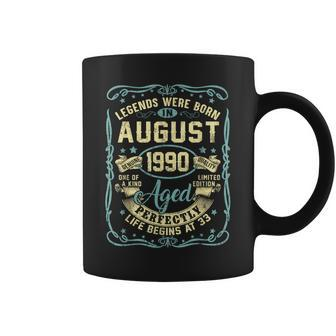 August 1990 33Rd Birthday 33 Year Old Coffee Mug - Monsterry DE