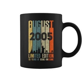August 2005 T 15 Year Old 2005 Birthday Coffee Mug | Mazezy
