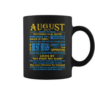 August Guy Gives Best Hug Rebellious Respectful Coffee Mug | Mazezy