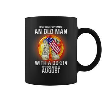 August Never Underestimate An Old Man With A Dd214 Coffee Mug - Seseable