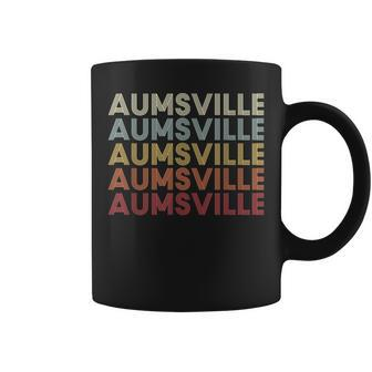 Aumsville Oregon Aumsville Or Retro Vintage Text Coffee Mug | Mazezy