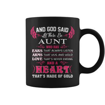 Aunt Gift And God Said Let There Be Aunt Coffee Mug - Seseable