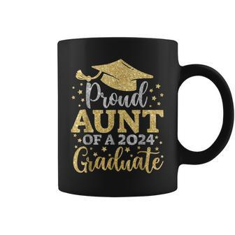 Aunt Senior 2024 Proud Aunt Of A Class Of 2024 Graduate Coffee Mug | Mazezy