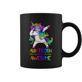 Aunticorn Like An Aunt Unicorn Dab Dance Gift For Aunt Coffee Mug - Thegiftio UK