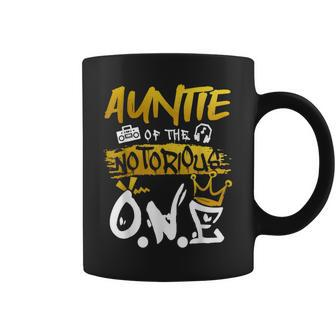 Auntie Of The Notorious One Old School Hip Hop 1St Birthday Coffee Mug - Seseable
