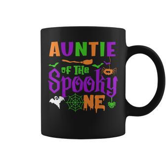Auntie Of The Spooky One Halloween 1St Birthday Matching Coffee Mug | Mazezy CA