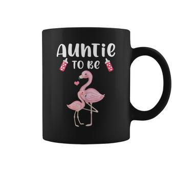 Auntie To Be Flamingo Baby Shower For Girl Flamingo Funny Gifts Coffee Mug | Mazezy