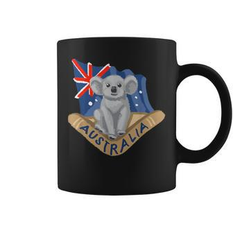 Australia Flag Koala Boomerang Coffee Mug | Mazezy